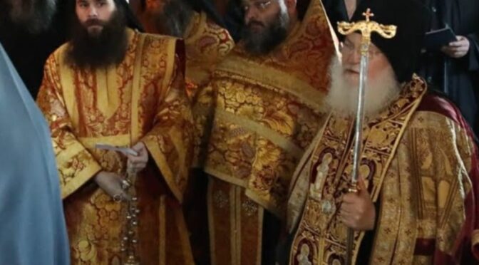 Ο πατήρ Στυλιανός στο Αγιον Ορος στην ΙΜΜΒατοπαιδίου για την εορτή της Παναγίας Παραμυθίας